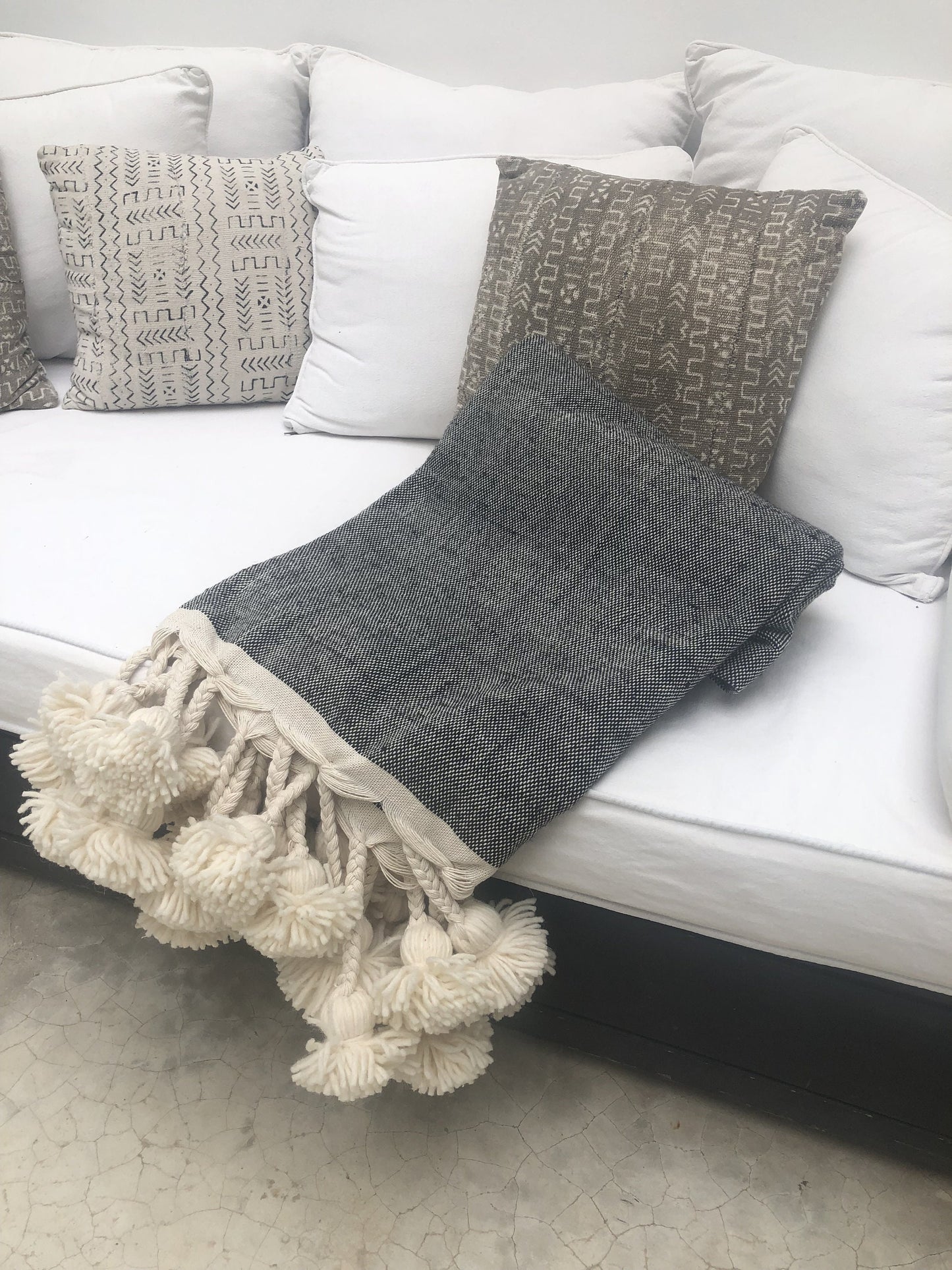 Moroccan Blanket and Throw Cotton Blanket Bohemian Blanket Berber Blanket Hand Woven Handmade Blanket Bedspread Bed Cover,Bedding