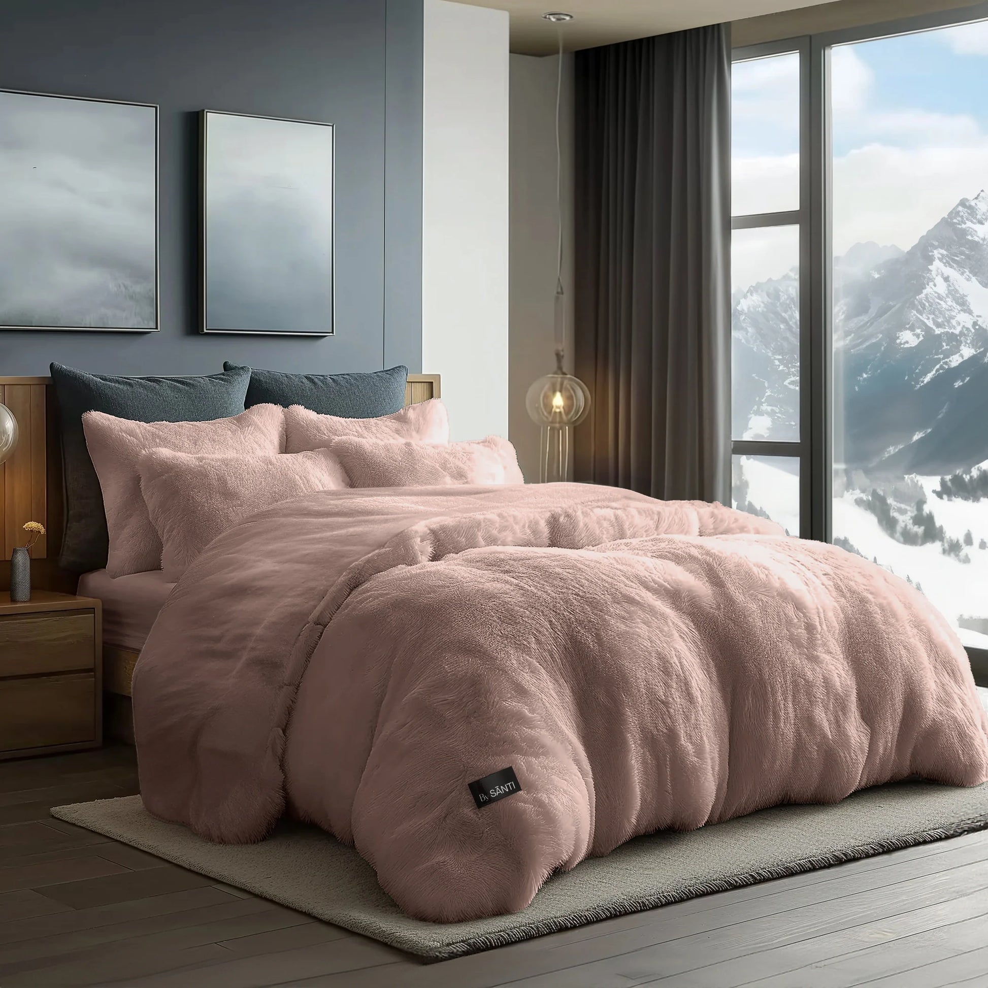 CYRA Long Velvet Bedding Set