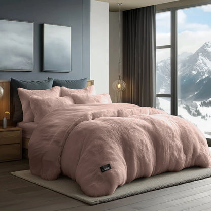 CYRA Long Velvet Bedding Set