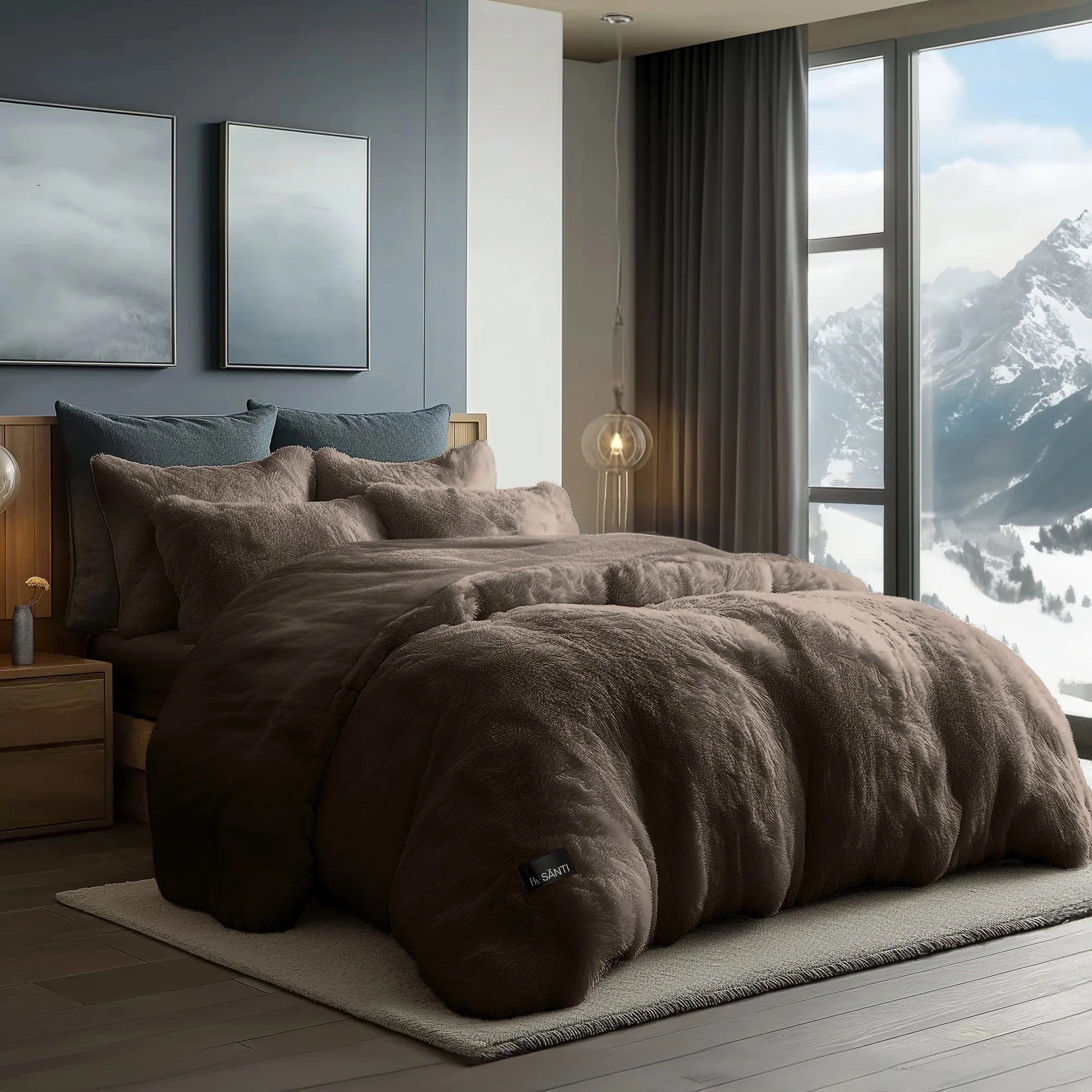 CYRA Long Velvet Bedding Set