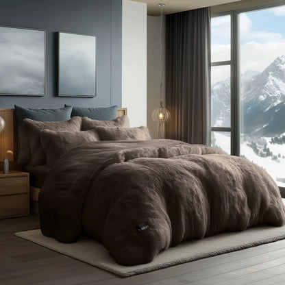 CYRA Long Velvet Bedding Set