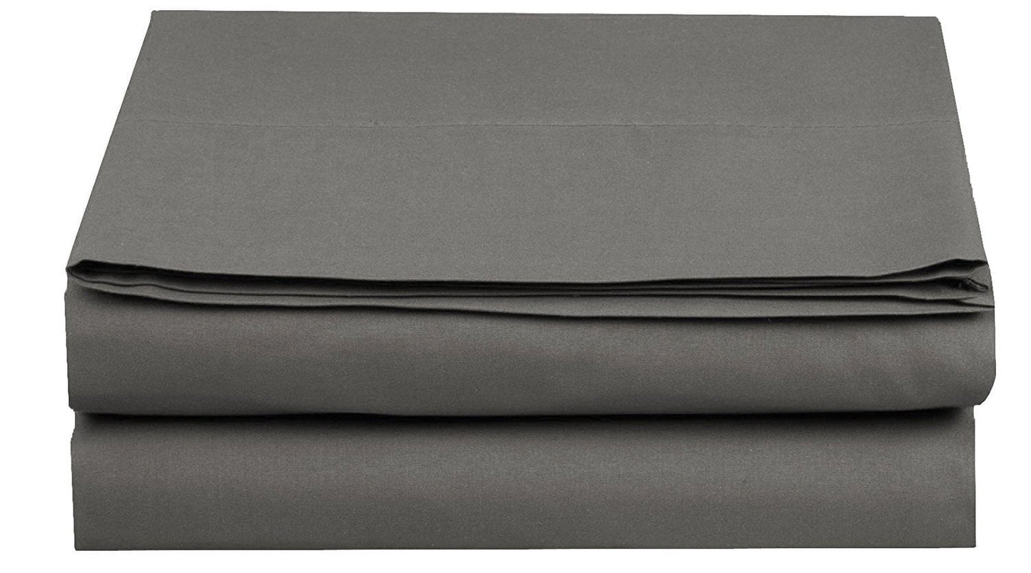 1500 Thread Count 18 Inc Deep Pocket 1-Piece Fitted Sheet, Twin/Twin XL Size, Grey