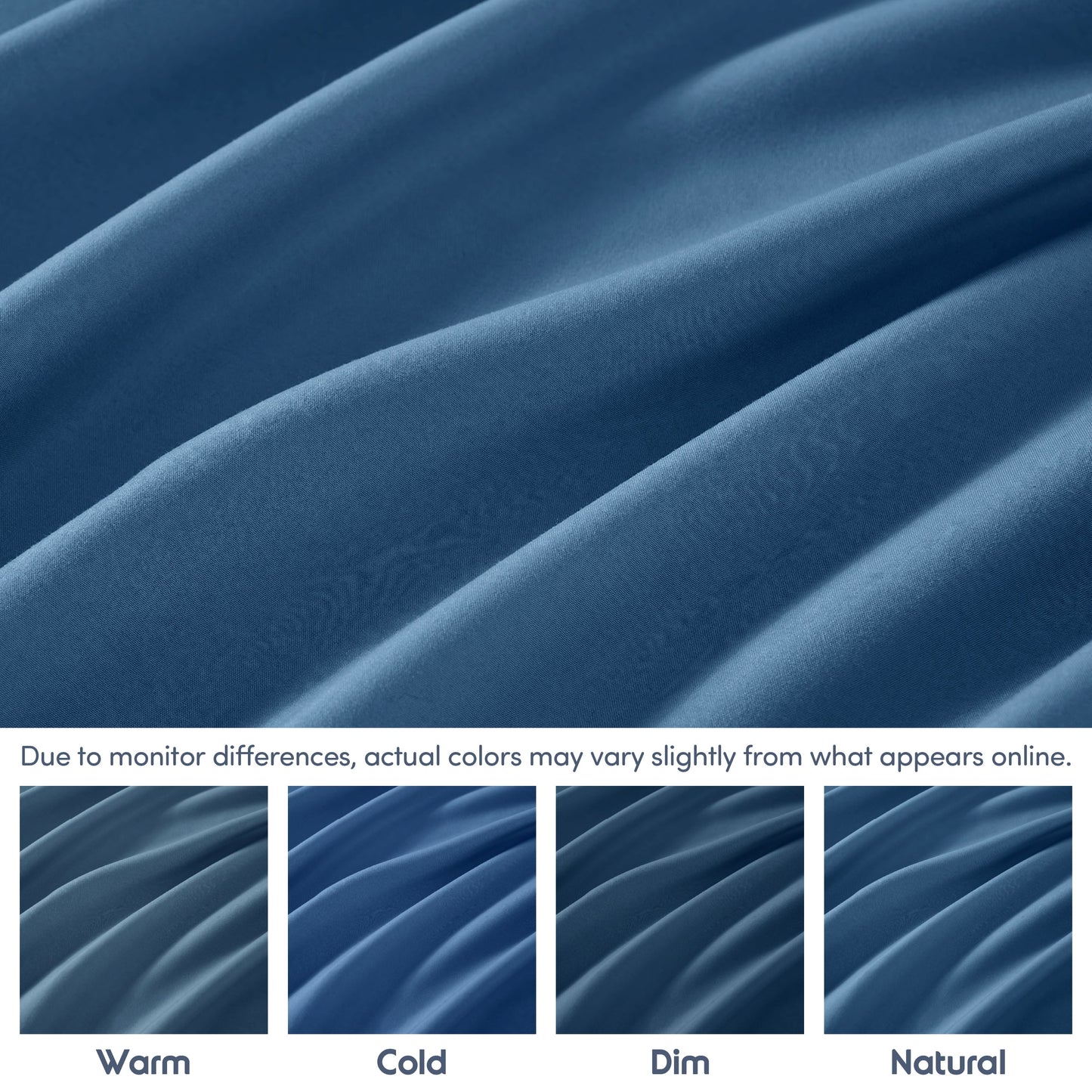 Extra Deep Pocket Twin XL Fitted Sheet Only, Fits 18" to 24" Mattress, Soft Microfiber Fitted Bed Sheet, Blue Heaven