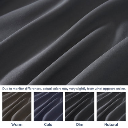 Extra Deep Pocket Queen Fitted Sheet Only, Fits 18" to 24" Mattress, Soft Microfiber Fitted Bed Sheet, Charcoal Gray
