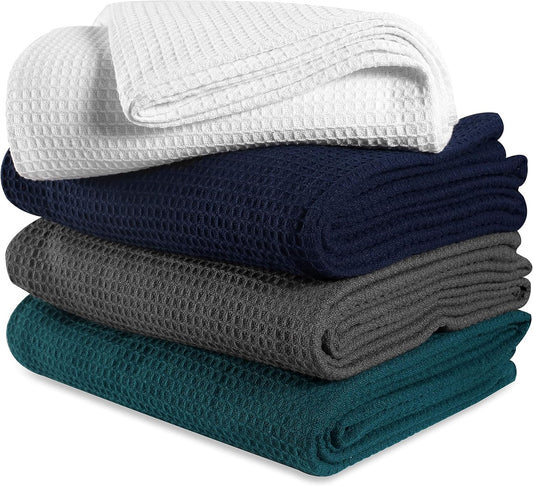 Waffle Weave Blanket Twin 60X90 Inch- White,Cotton Blanket,Twin Blanket,White Blanket,Throw Blanket,Life Confort Blanket,Soft Blanket,All Season Cotton Blanket,Breathable Blanket,Summer Throw Blanket